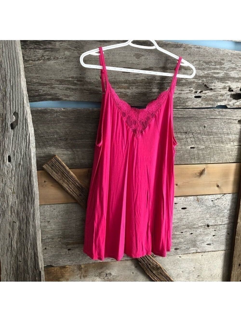 𝅺IN Every Story Plus Size X Pink, Lace, Tank top